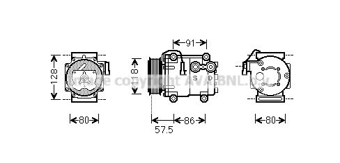 AVA QUALITY COOLING Kompresors, Gaisa kond. sistēma FDAK451